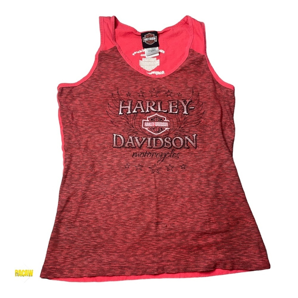 HARLEY DAVIDSON Women’s Bike Tour Red Tank Top